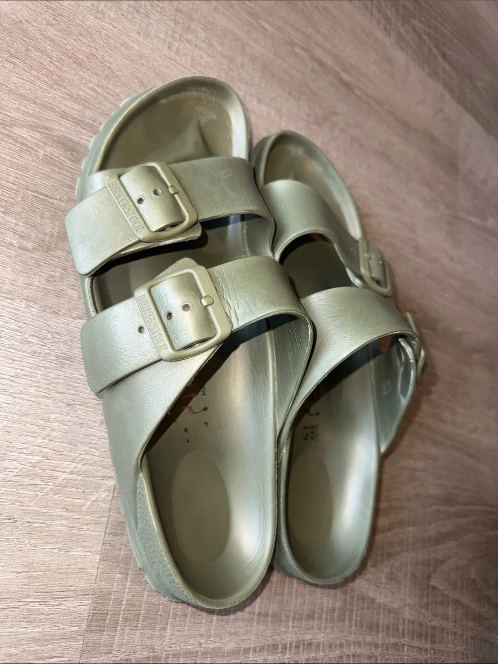 Birkenstock Arizona EVA Sandals Hunter Green Sage Sz Women 10 / Men